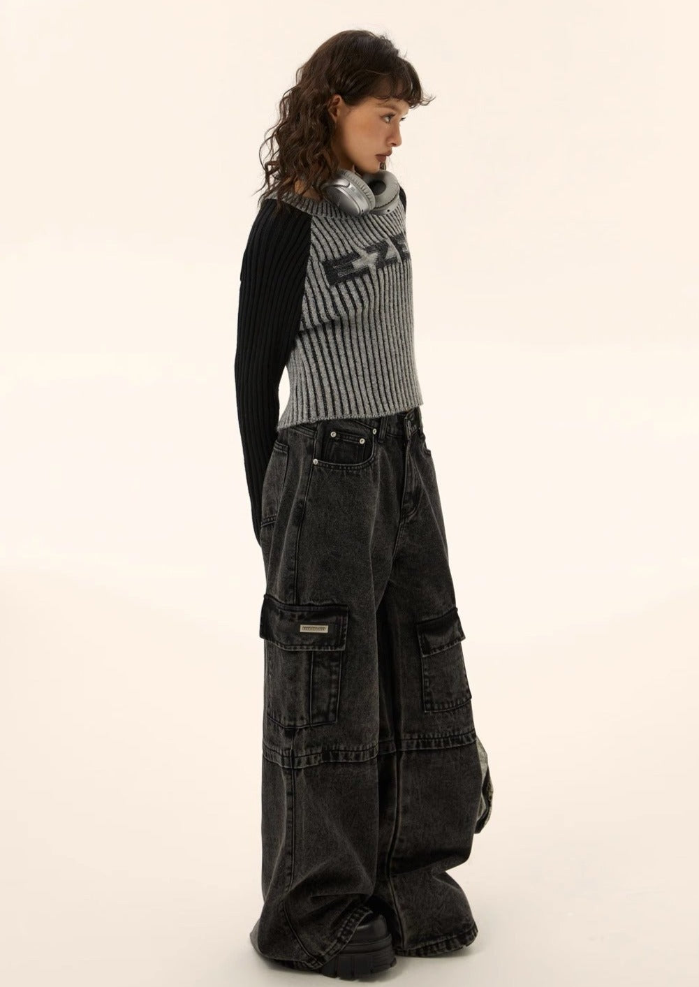 EZEK&STUDIO Vintage Washed Work Denim Pants