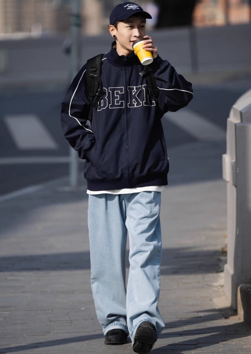 BELLKENIDE Loose Straight Retro Jeans