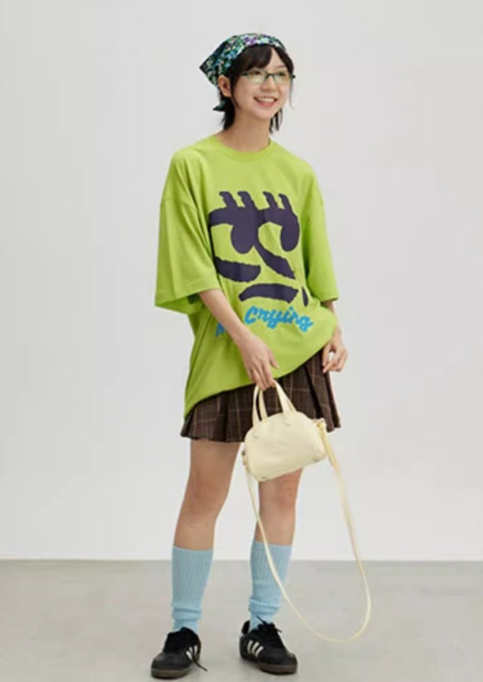 CRYING CENTER Cry Face Print T-shirt