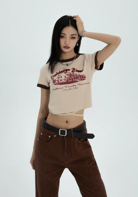 EZEK&STUDIO Paragraph Ringer T-shirt