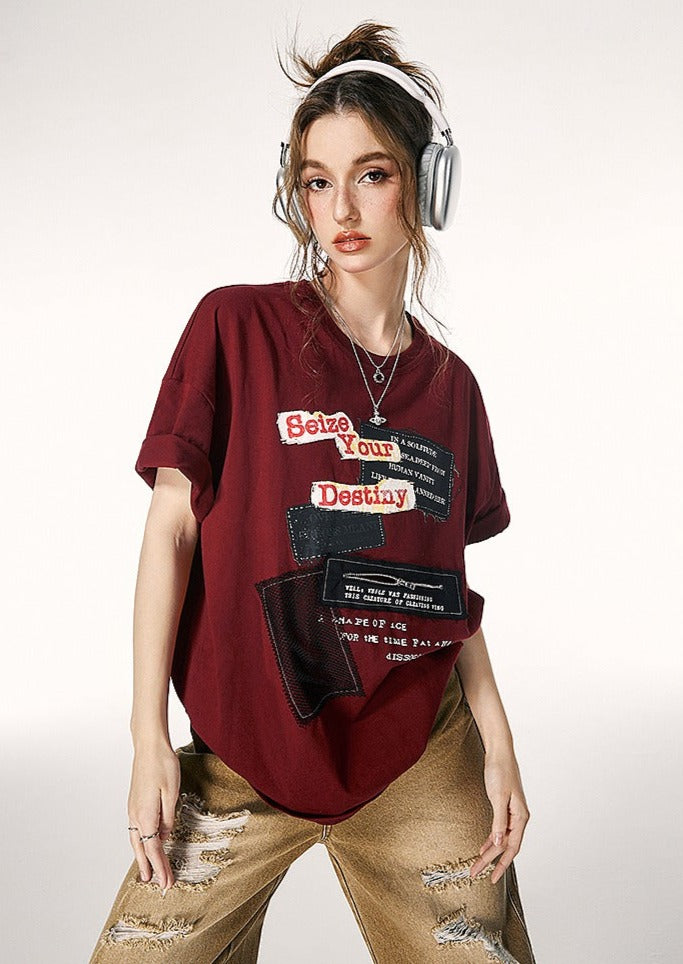 I'M ONE Red American Vintage T-shirt