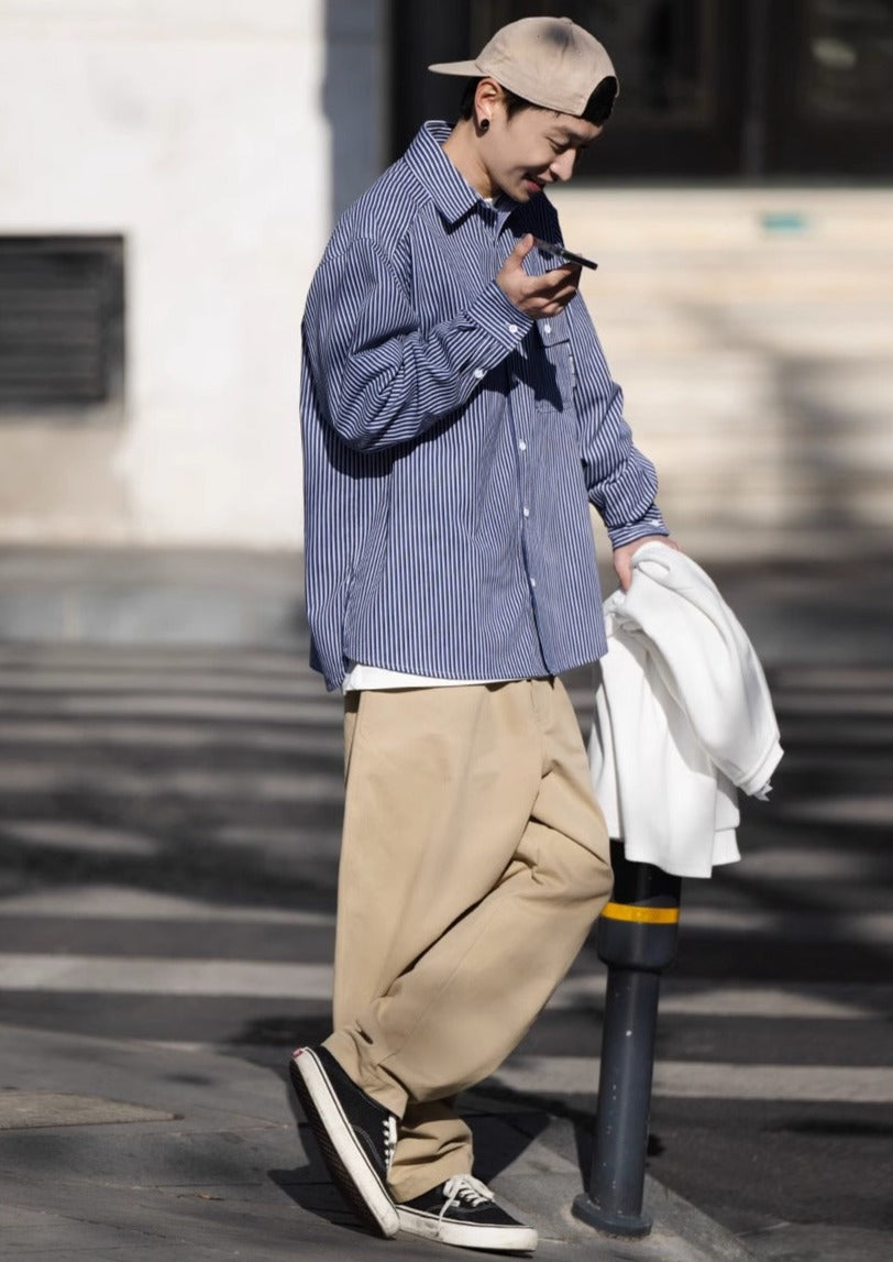 BELLKENIDE Loose Sand Washed Work Pants