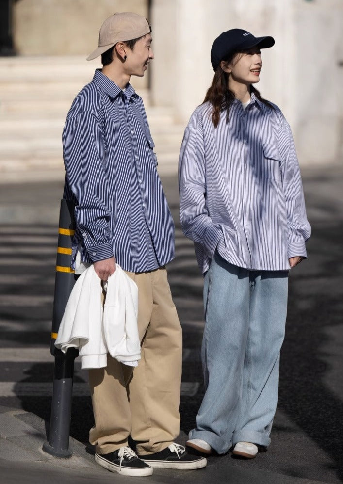 BELLKENIDE Stripe Long Sleeve Shirt