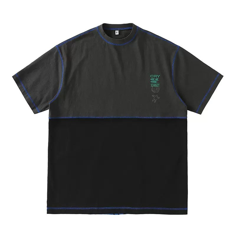 CRYING CENTER Flower Back Prin T-shirt