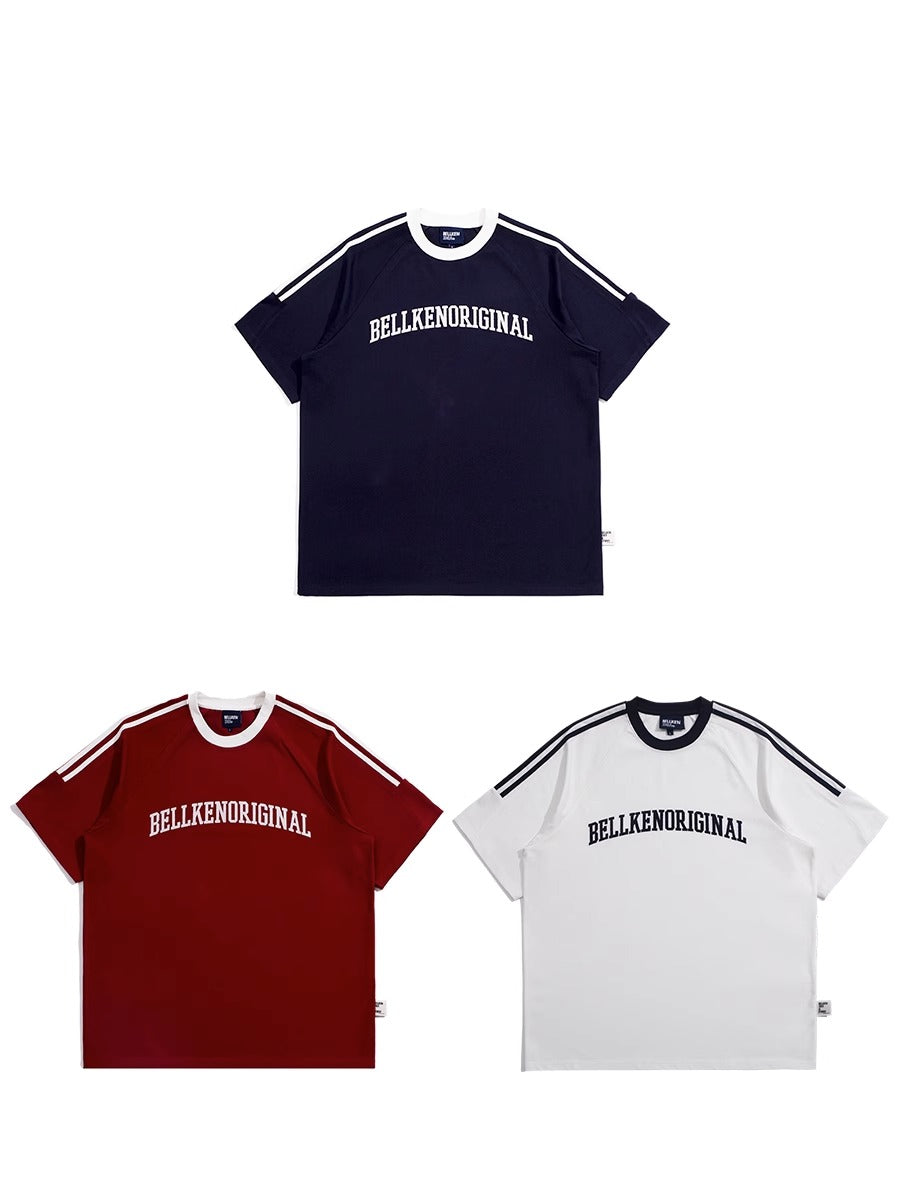 BELLKENIDE Simple Original Three Stripes T-shirt