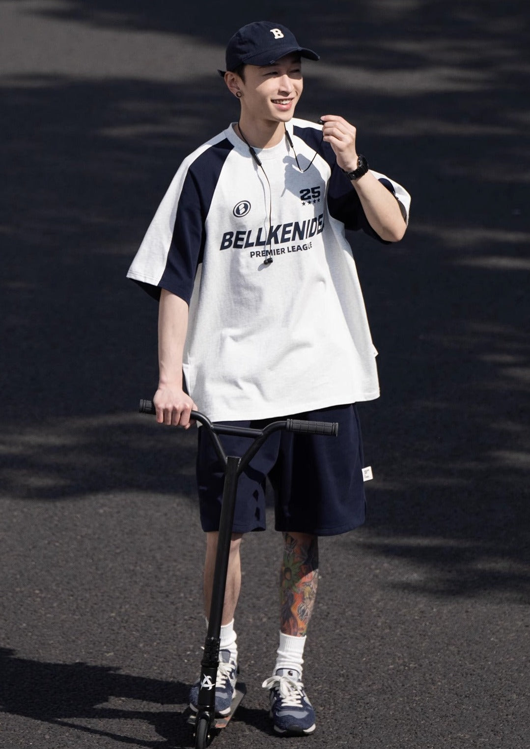 BELLKENIDE Classic Sports Style Skater T-shirt