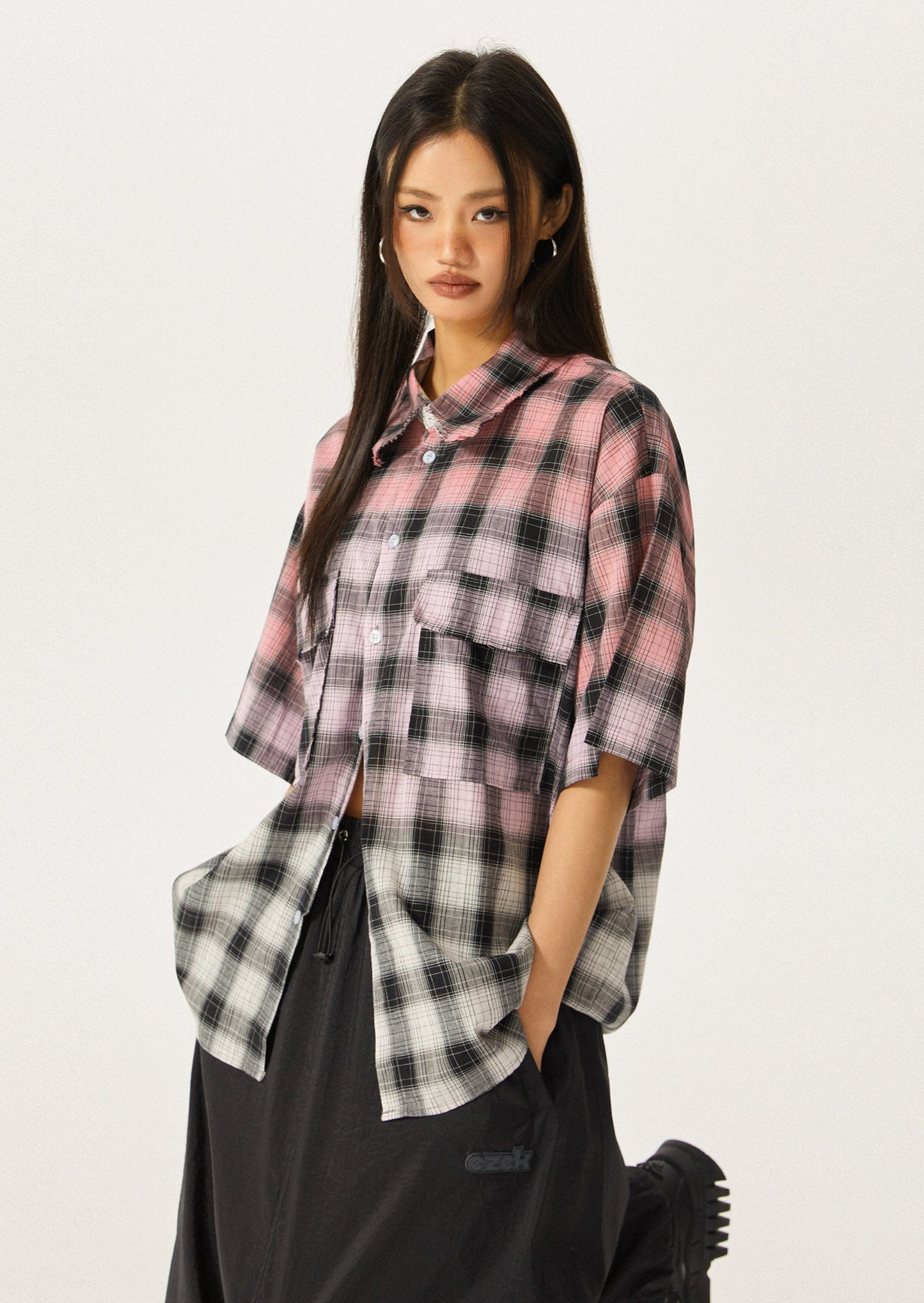 EZEK&STUDIO Retro Plaid shirt