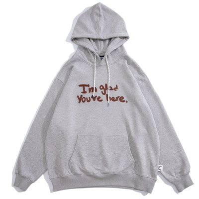 BELLKENIDE Retro Letter Pullover Hoodie