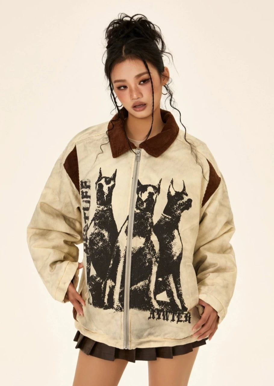 EZEK&STUDIO Ivoly Color Beast Jacket