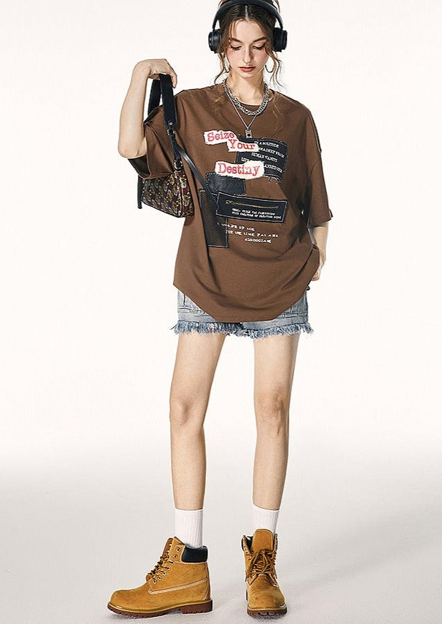 I'M ONE Red American Vintage T-shirt