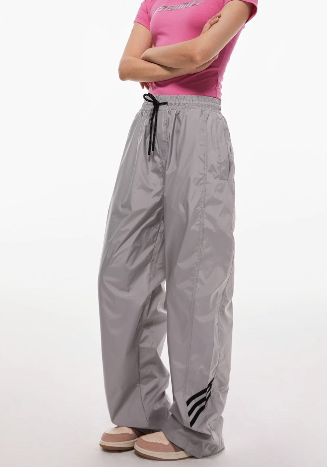 EZEK&STUDIO Three Lines Loose Sports Pants