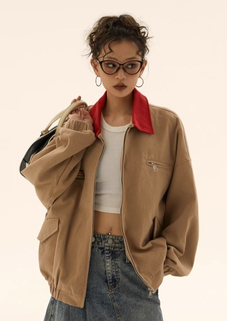 EZEK&STUDIO Classic Style Loose Casual Jacket