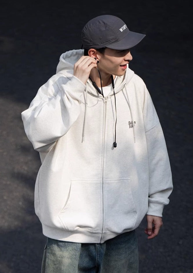 BELLKENIDE Retro Cardigan Fleece Hooded Jacket