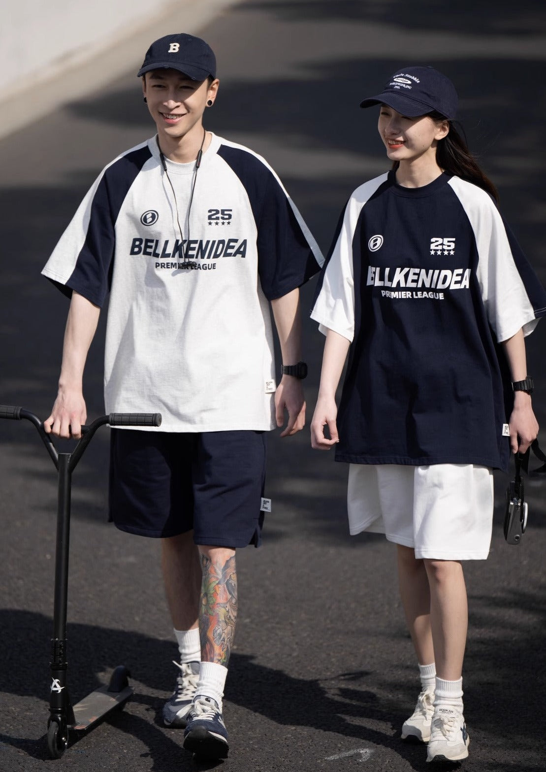 BELLKENIDE Classic Sports Style Skater T-shirt