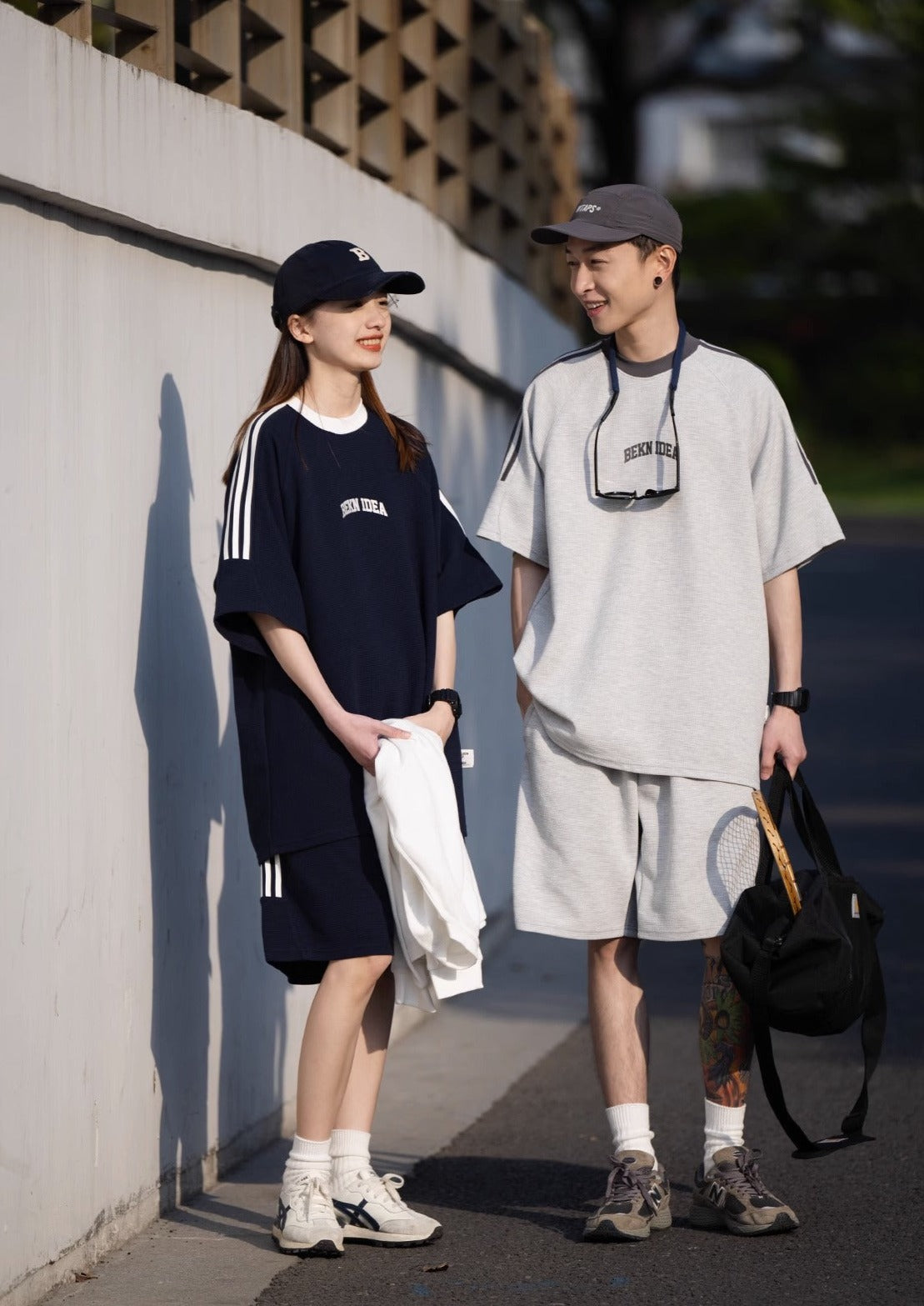 BELLKENIDE Classic Style Waffle Short Sleeve T-shirt