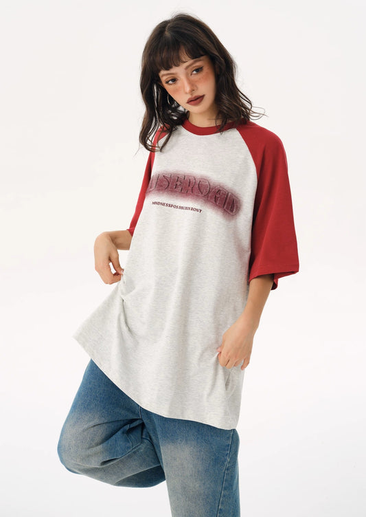 EZEK&STUDIO Blurred Style Raglan T-shirt