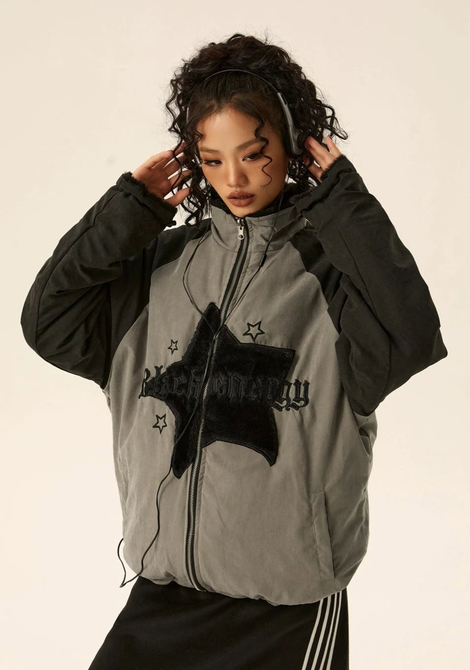 EZEK&STUDIO Retro Star Pullover Jacket