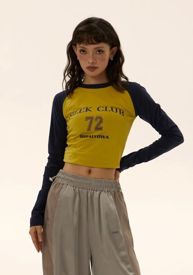 EZEK&STUDIO Spicy Tide Long-Sleeved T-shirt