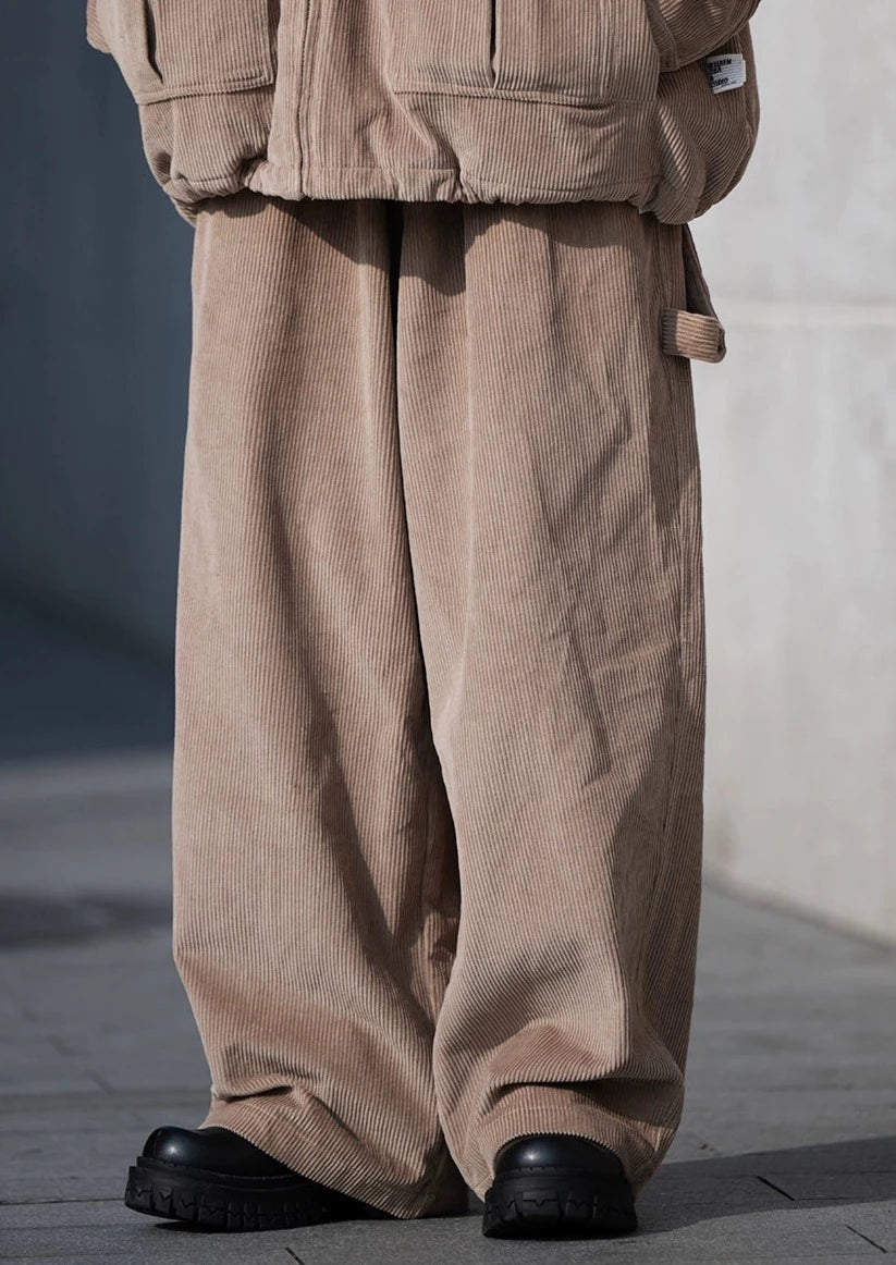 BELLKENIDE Corduroy Silhouette Work Pants