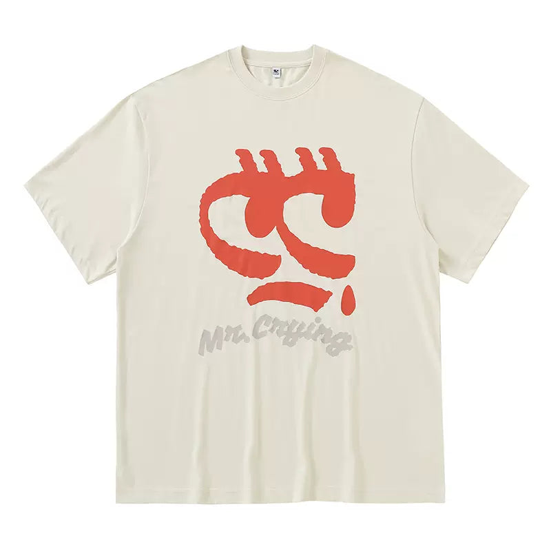 CRYING CENTER Cry Face Print T-shirt
