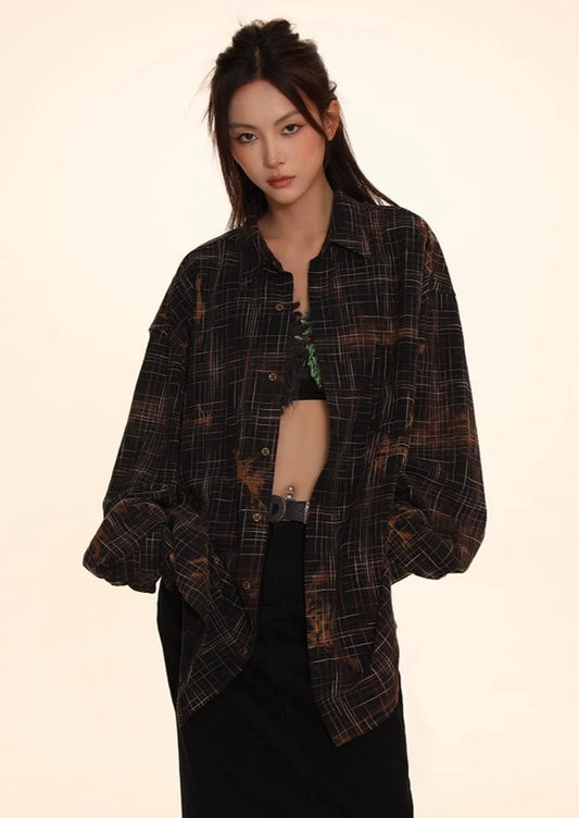 DONOTTAG American retro long-sleeved shirt