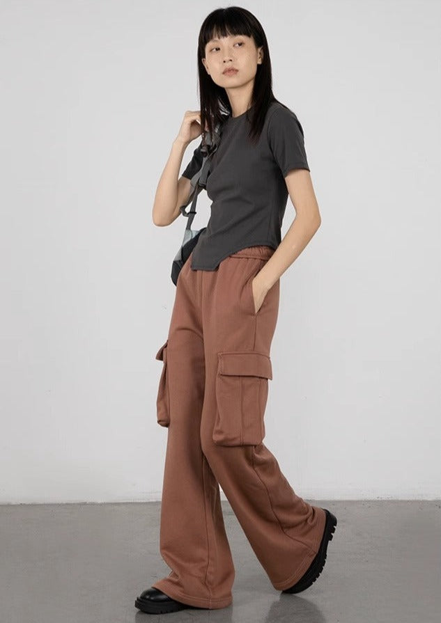 CRYING CENTER Low Waist Work Pocket Pants