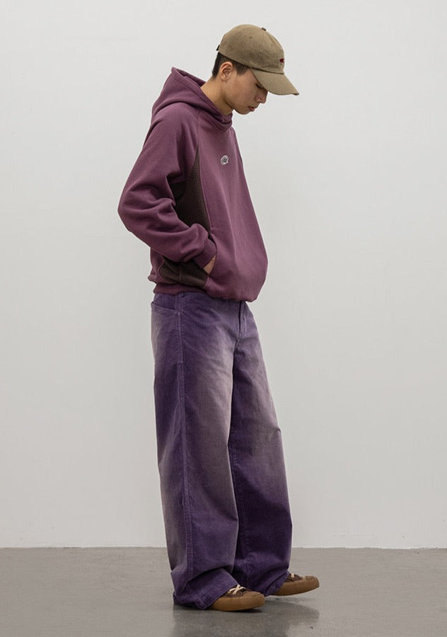CRYING CENTER Wave Panel Hoodie