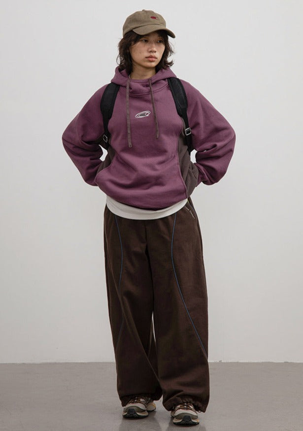 CRYING CENTER Wave Panel Hoodie