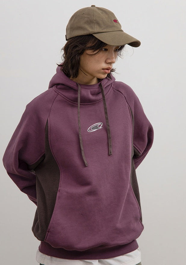 CRYING CENTER Wave Panel Hoodie