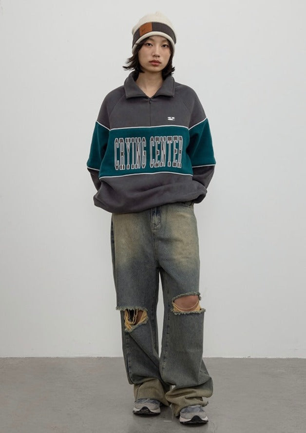 CRYING CENTER Retro Sports Pullover