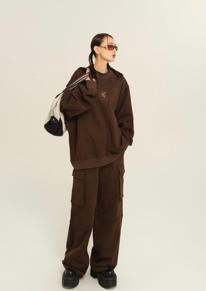 EZEK&STUDIO Set-up Casual Sweatshirt
