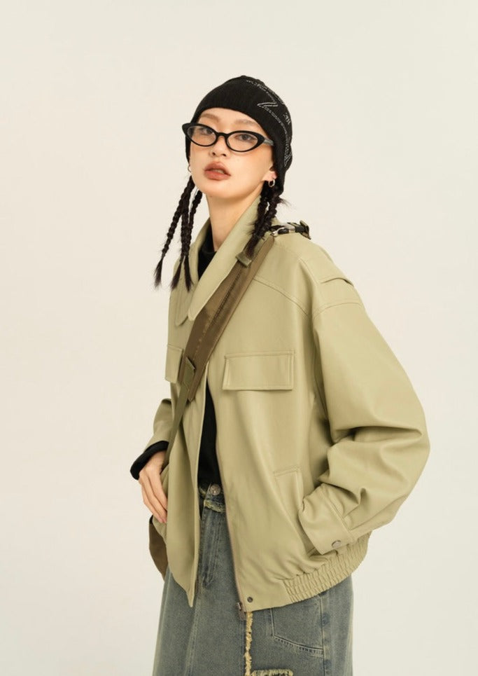 EZEK&STUDIO Leather Jacket