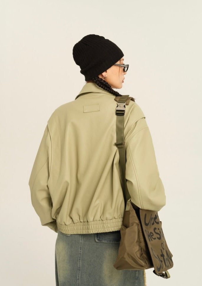 EZEK&STUDIO Leather Jacket