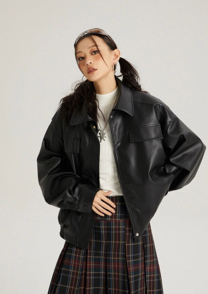 EZEK&STUDIO Leather Jacket